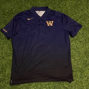 University of Washington Nike Men's blade collar Polo